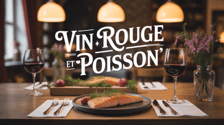 accord vin rouge saumon grille table