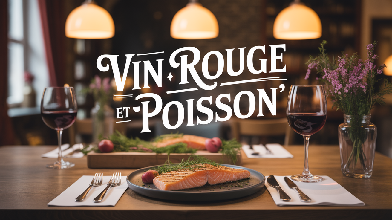 accord vin rouge saumon grille table