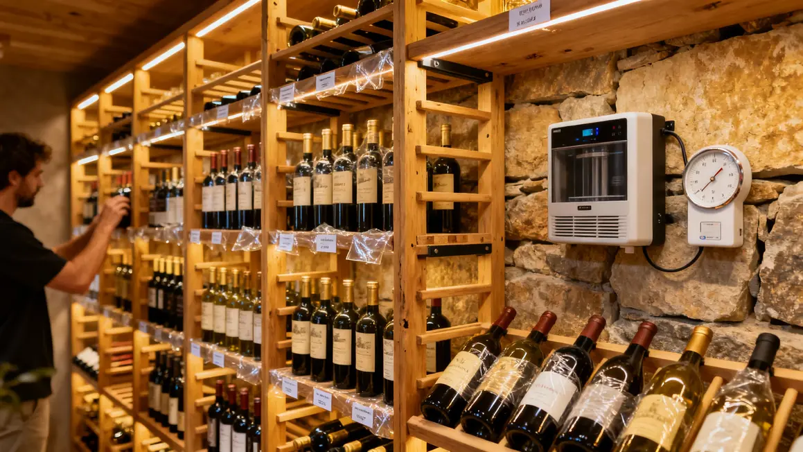 Cave vin moderne accessoires conservation