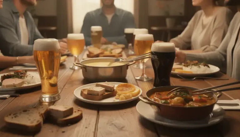 Table accords mets biere ambiance conviviale