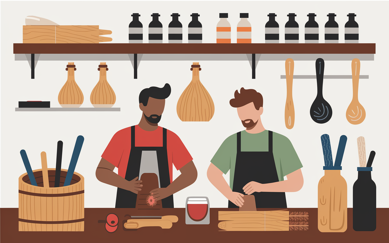 scene distillation aquavit epices futs scandinavie