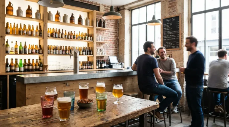 Bar français moderne bières artisanales diversité