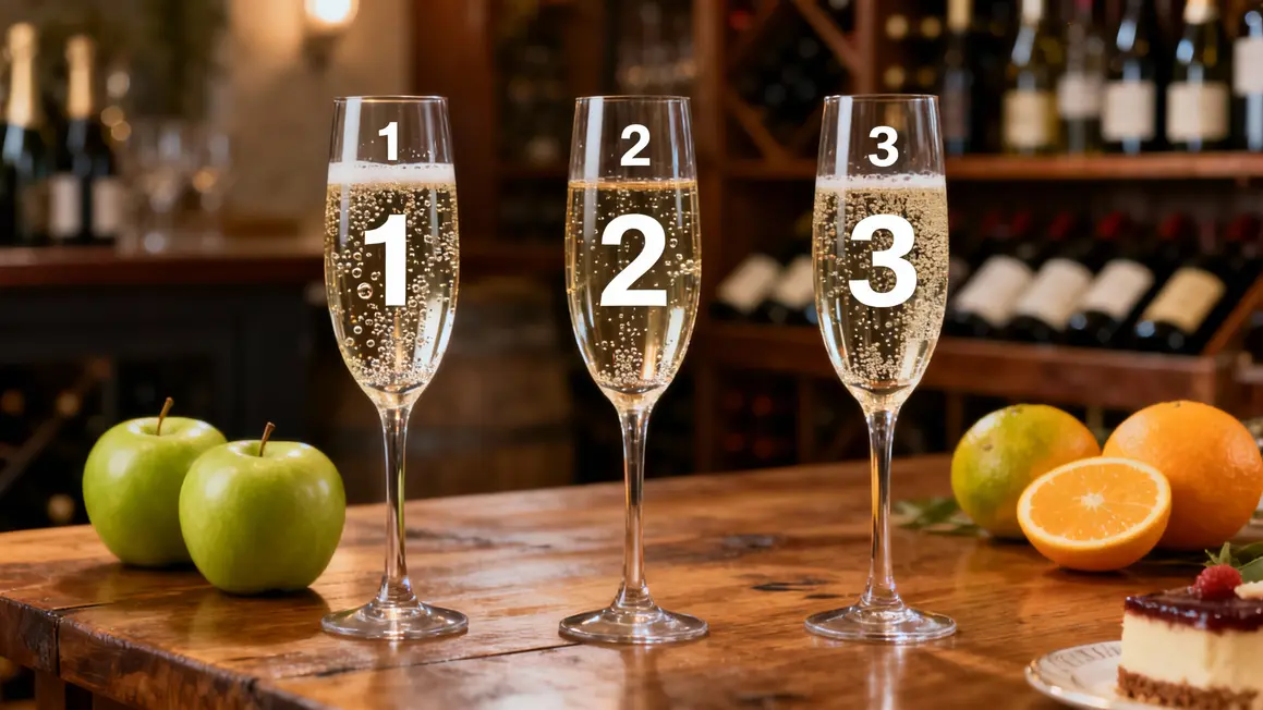 Trois flûtes illustrant les vins effervescents de Limoux