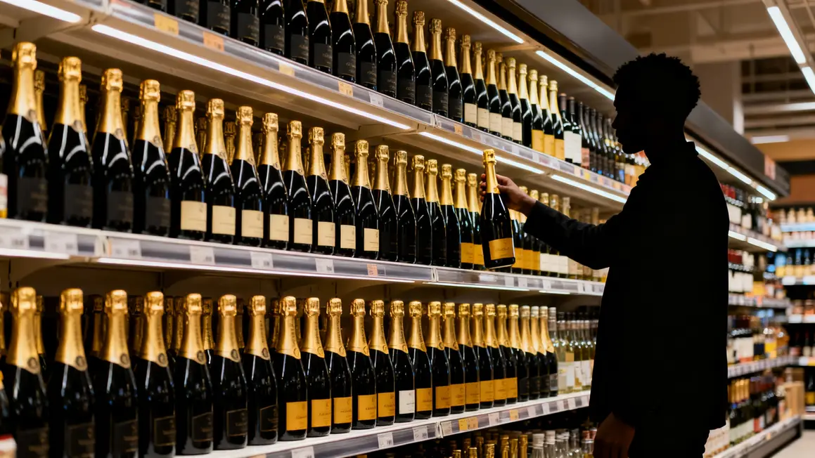 Rayon Leclerc bouteilles champagne Pol Carson