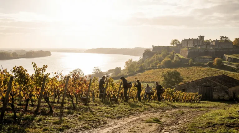 Citadelle de Blaye sur la Gironde, vignes, coteaux et vignerons