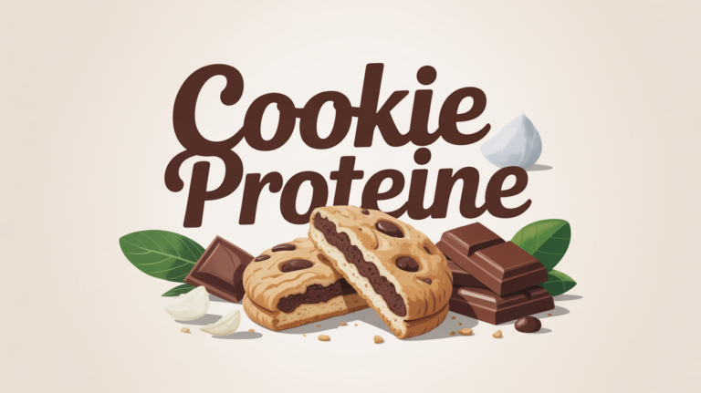 Cookie proteine appetissant coupe moelleux flocons barre