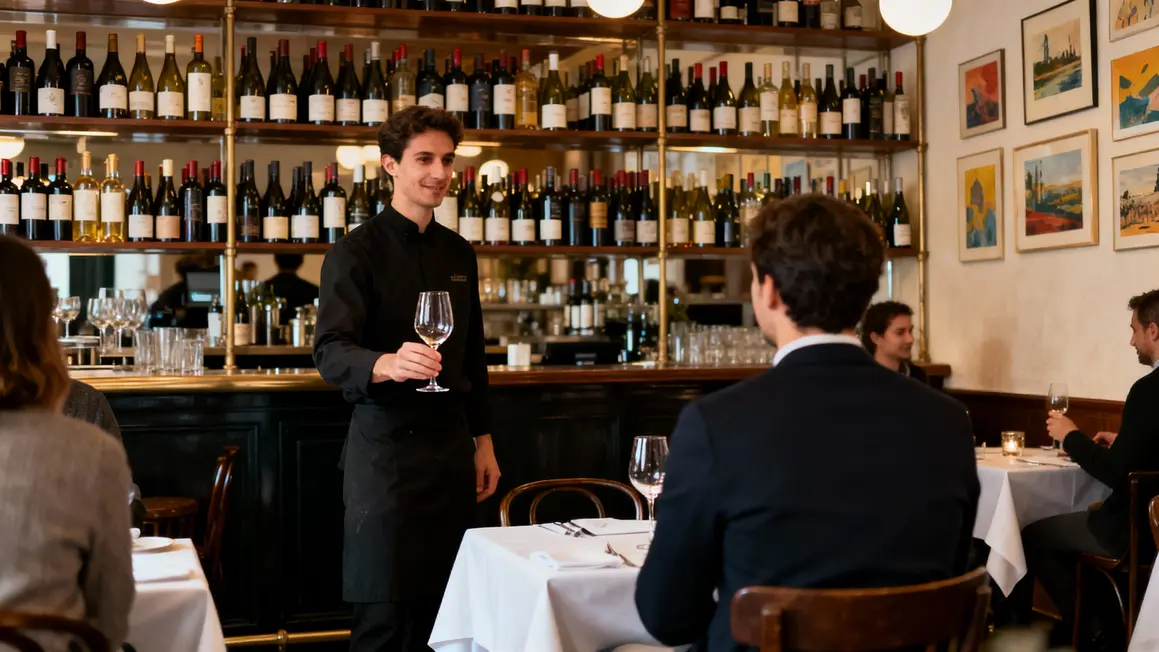 panorama bar à vin avec étagères à bouteilles