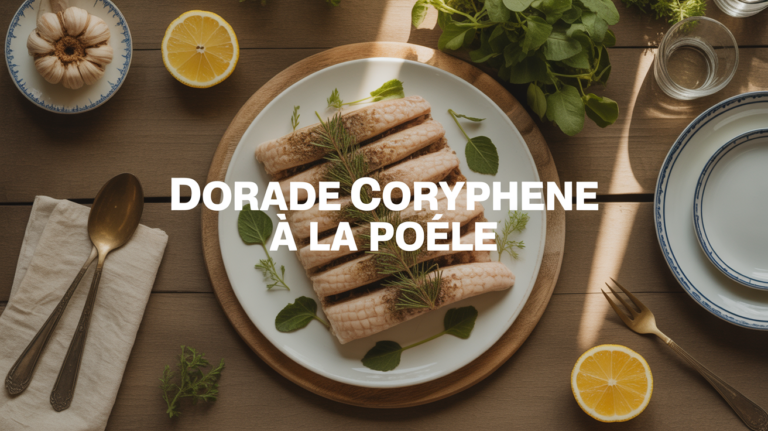Filet dorade coryphène peau croustillante soleil citron herbes