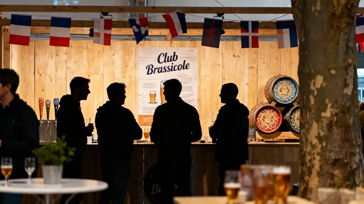 Festival brassicole français stand dégustation bières