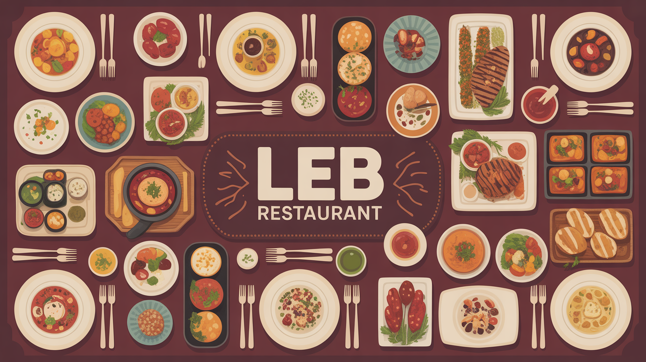 Grande table LEB restaurant avec mezze grillades desserts ambiance libanaise