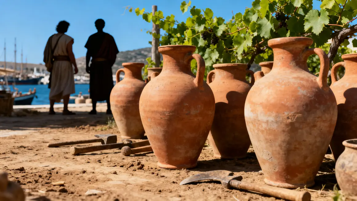 Amphores viticulture antique à Béziers