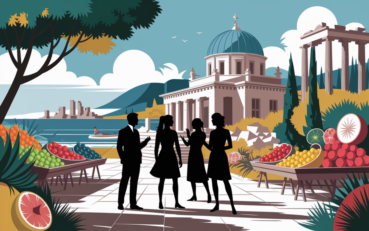 Marché île Siracusani héritage grec