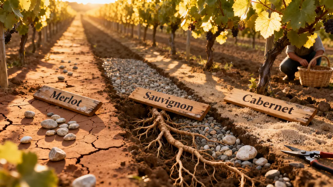Sols Blaye vigne Merlot Sauvignon panneaux terroir