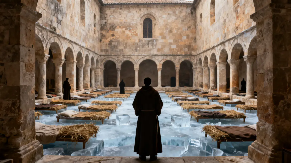 architecture froide monastere medieval cloître dortoir