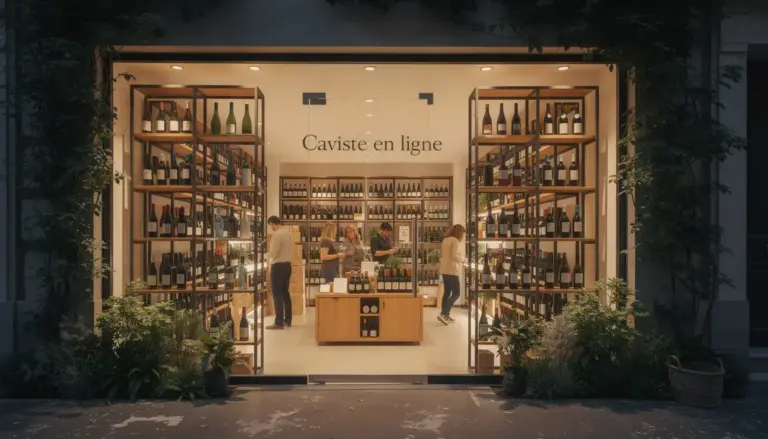 Vitrine caviste en ligne boutique moderne