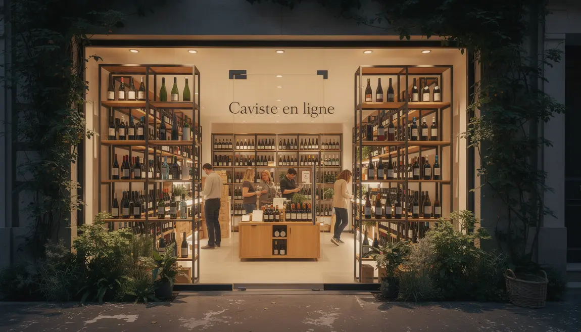 Vitrine caviste en ligne boutique moderne