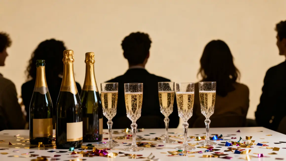 Bouteilles champagne fête exportation