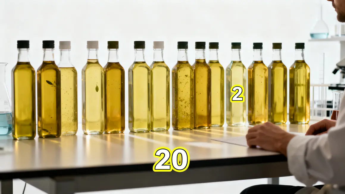 comparatif huiles d'olive chiffres contaminants