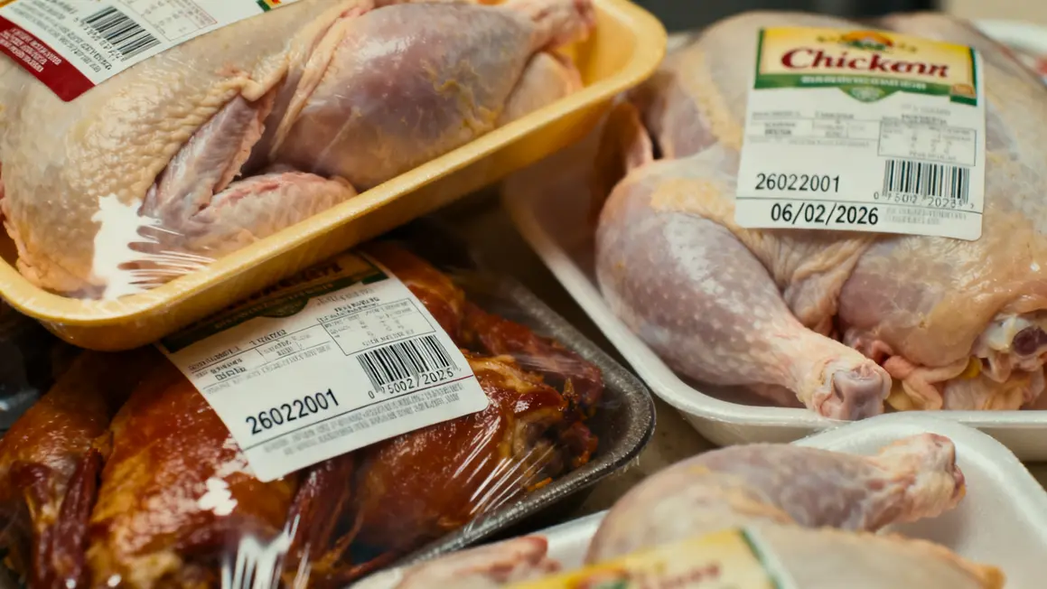 étiquettes poulet lot salmonelle codes-barres