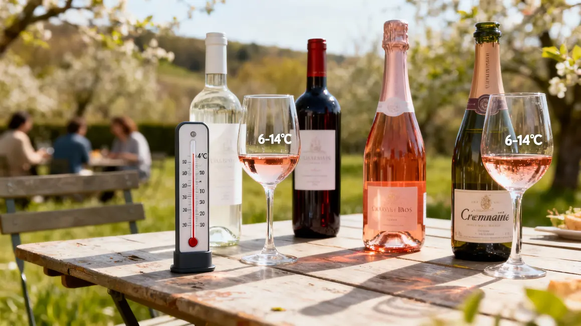 Température service vin selon saison