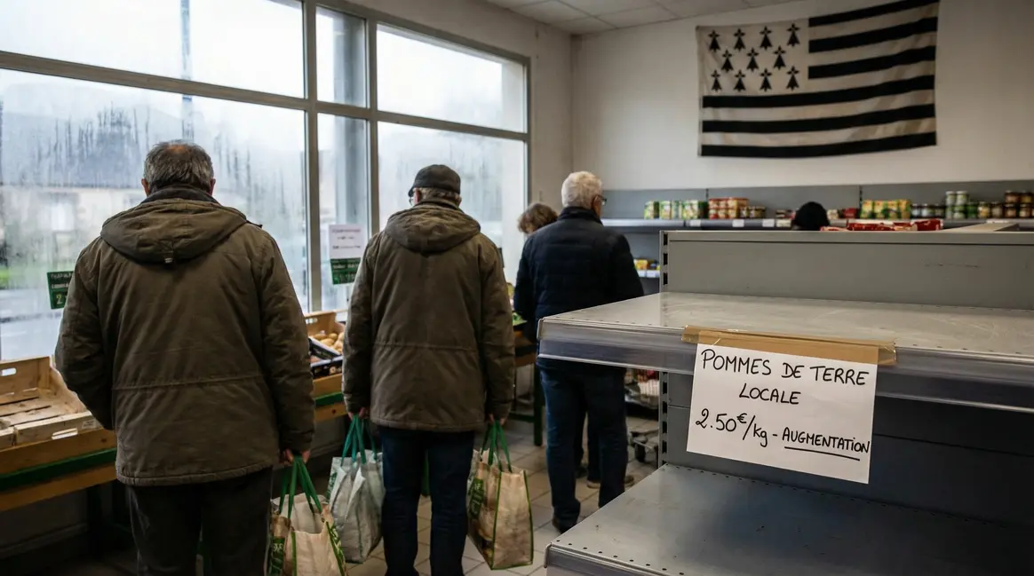 supermarché breton rayons vides inflation alimentaire