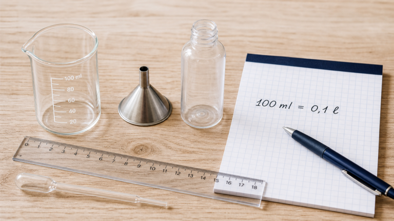 100ml en l : calcul 100 ml = 0,1 l