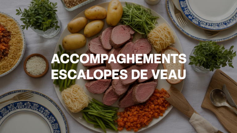 Assiette familiale avec accompagnement escalopes de veau