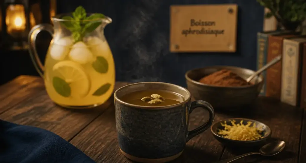 Boisson aphrodisiaque fait maison : infusion gingembre-cardamome et recettes naturelles