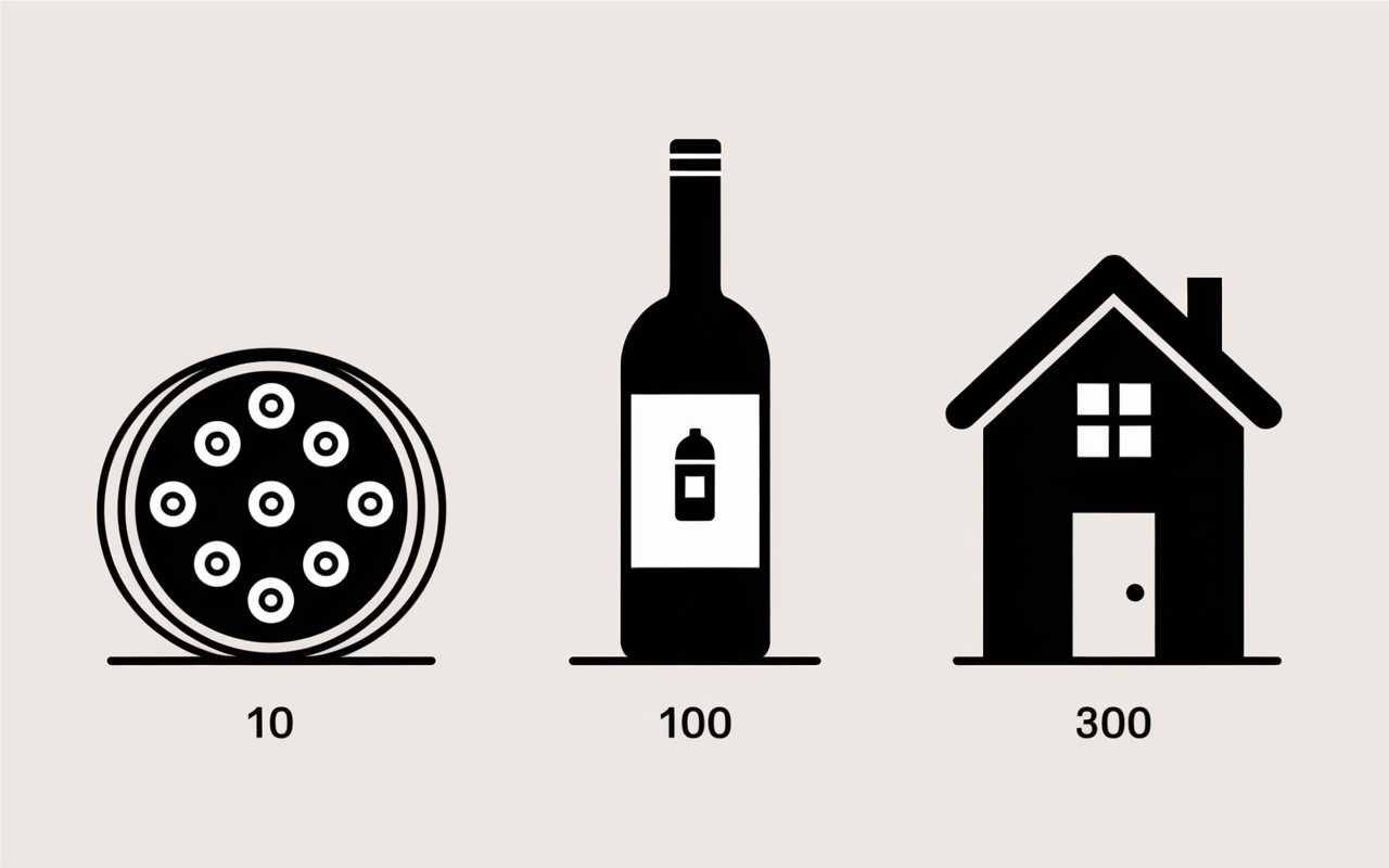 Cave à vin : comparatif trois tailles usages foyer maison