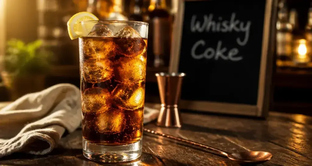 Dose whisky coca : highball whisky et cola avec citron
