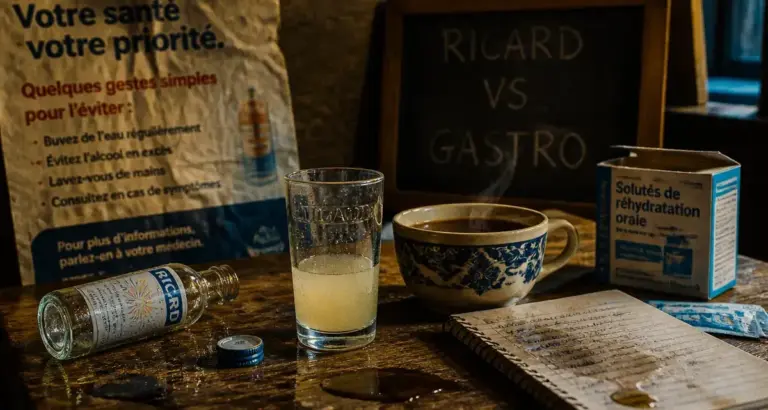 Ricard pur contre gastro : boisson qui aggrave les symptômes