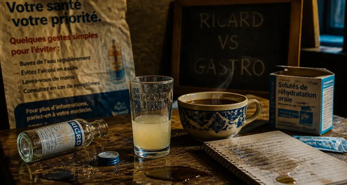 Ricard pur contre gastro : boisson qui aggrave les symptômes