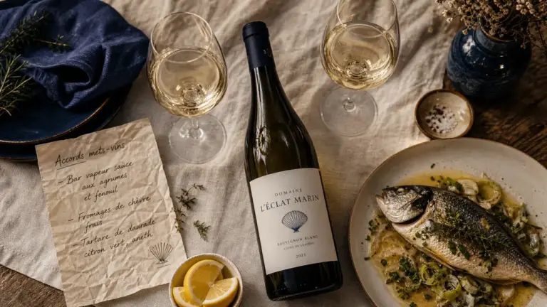 Accords vin mets : dorade vapeur et vin