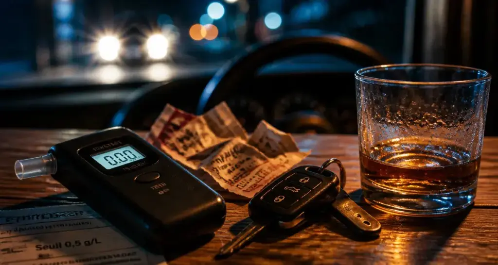 Alcool au volant combien de verre : éthylotest et calcul des seuils