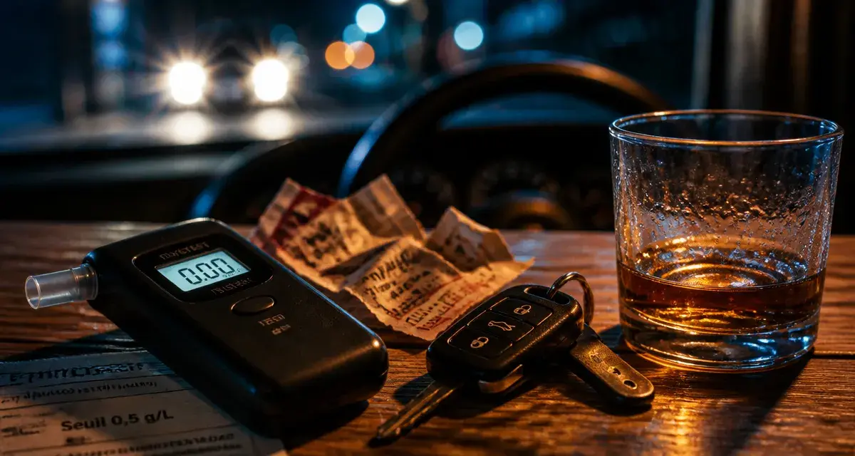 Alcool au volant combien de verre : éthylotest et calcul des seuils