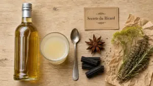 Composition du Ricard : badiane, réglisse et fenouil, pastis anisé