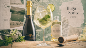 Hugo Spritz recette : cocktail floral à la menthe, sureau et citron vert