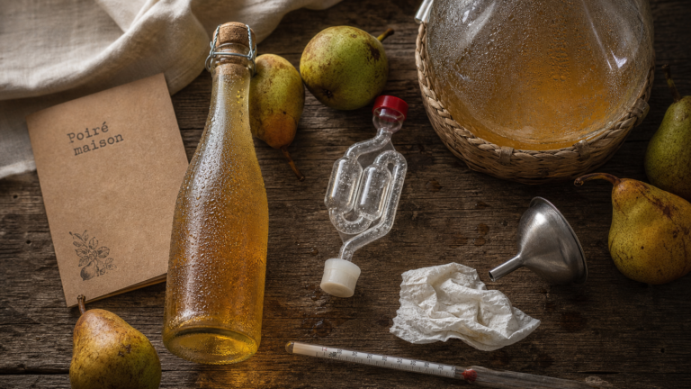 Recette du poiré maison : poires et fermentation 12-15 °C
