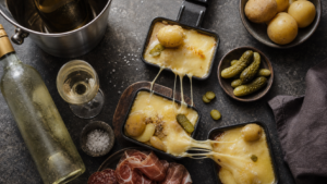Vin avec la raclette : bouteille de vin blanc sec pour raclette