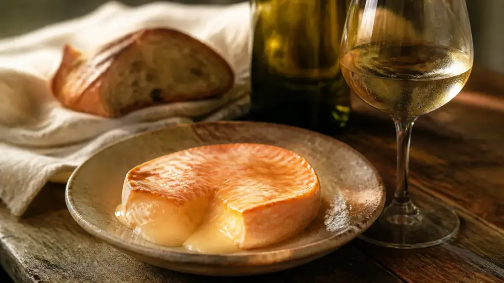 Quel vin avec le fromage Époisses ? Époisses et verre de blanc de Bourgogne
