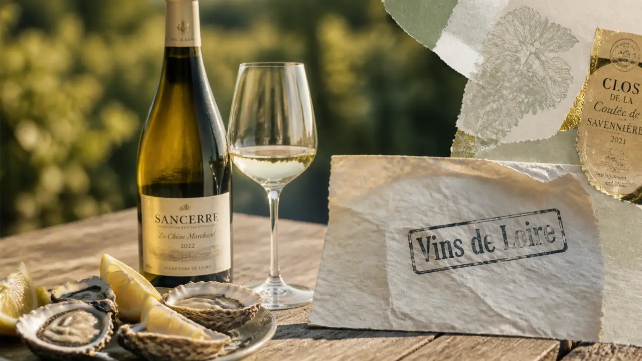 Vin blanc de Loire : bouteille, huîtres et choix Muscadet, Sancerre ou Vouvray