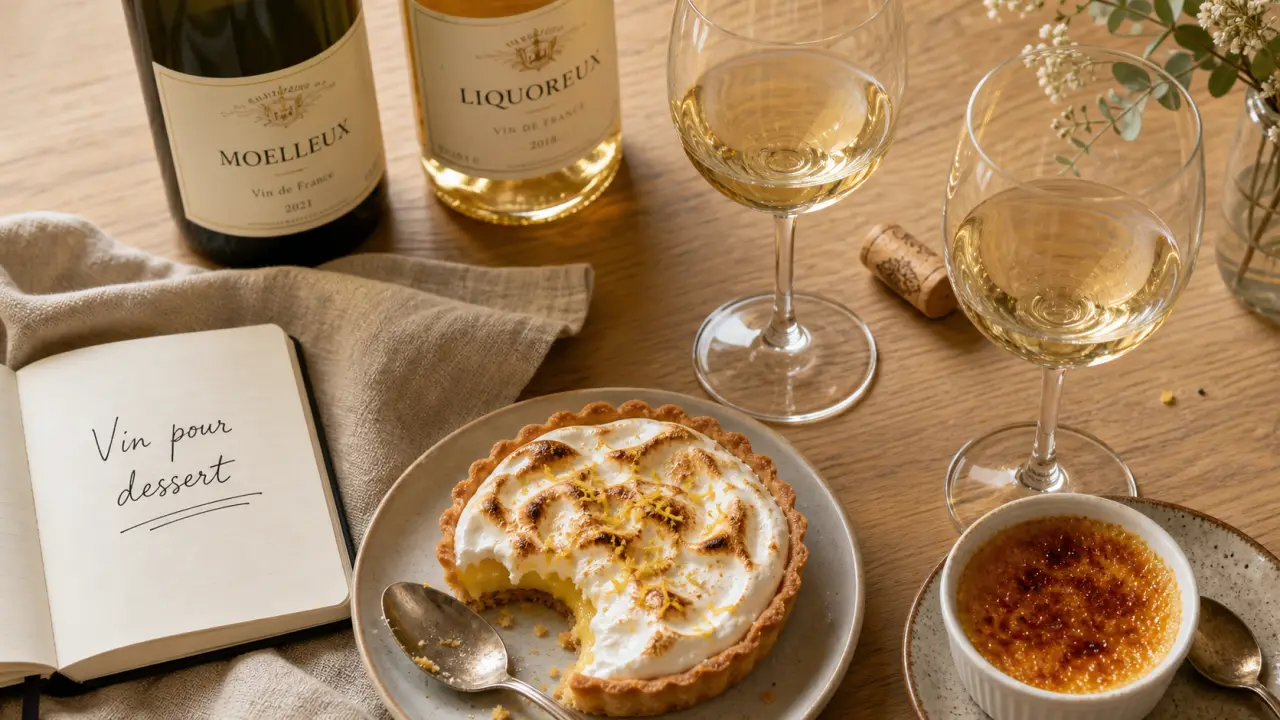 Vin pour dessert : tarte au citron, crème brûlée et vin blanc demi-sec