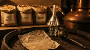 whisky ingredient orge maïs seigle sur fût de chêne