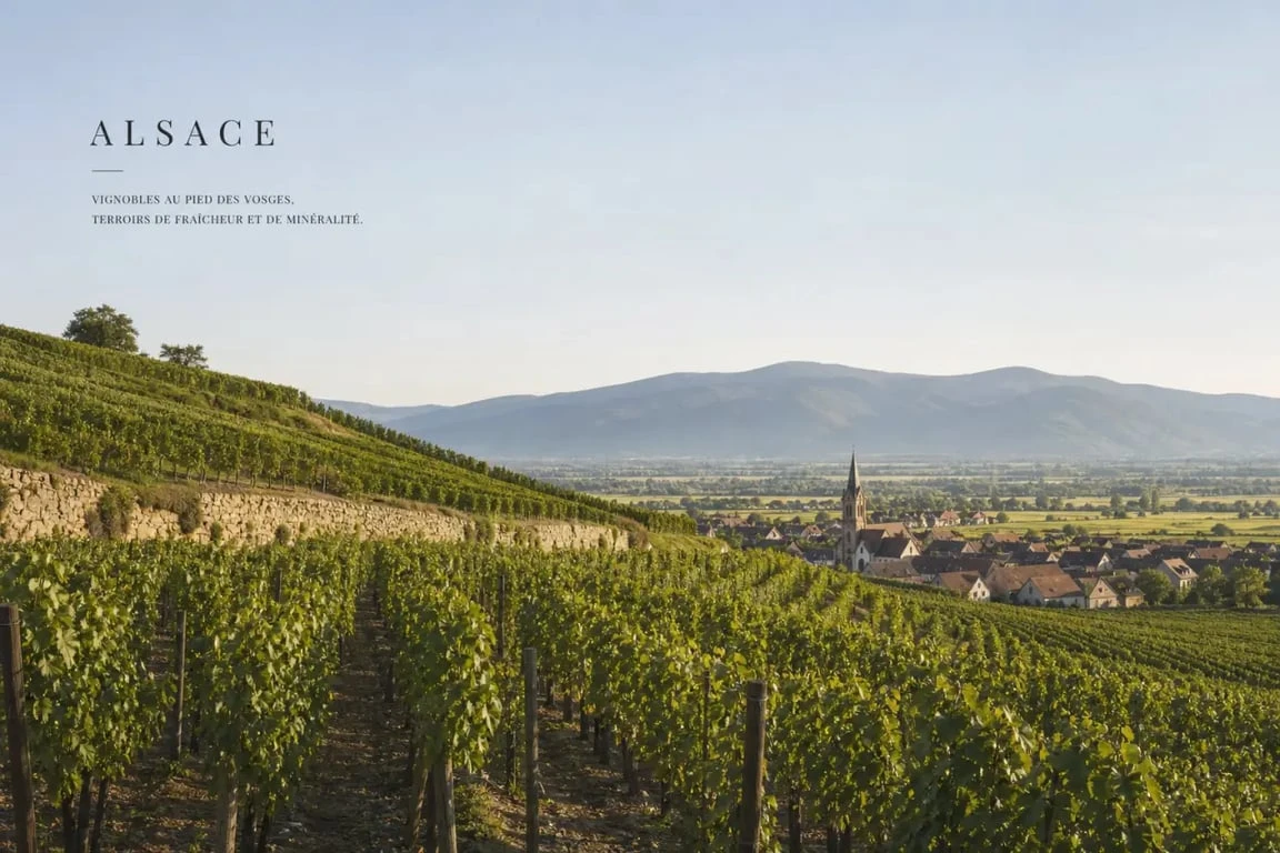 Pinot Noir d’Alsace dans un vignoble du piémont des Vosges