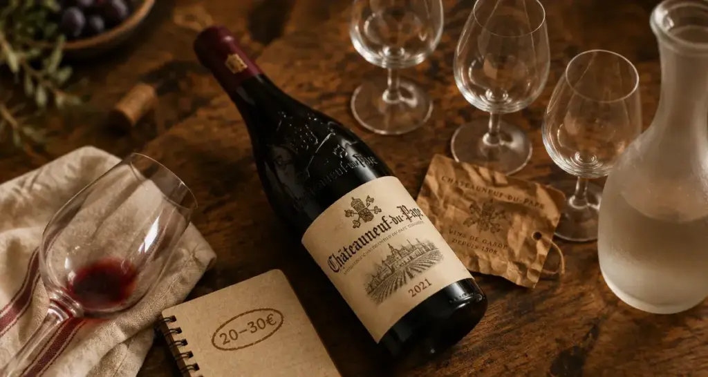 Prix du vin Châteauneuf-du-Pape : 20 à 30 € pour débuter
