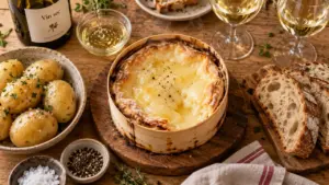 Quel vin avec mont d’or au four : vin blanc sec idéal
