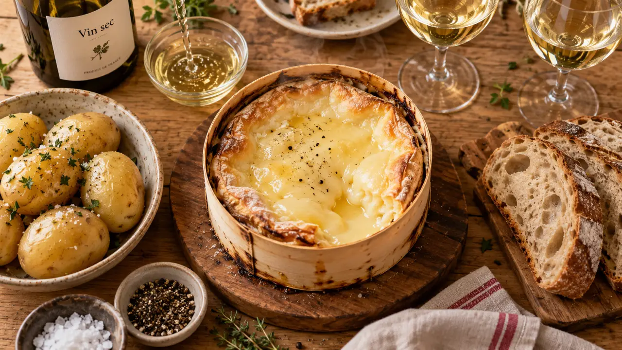 Quel vin avec mont d’or au four : vin blanc sec idéal