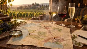 Vignoble de France : carte viticole Champagne, Bourgogne, Bordeaux, Rhône