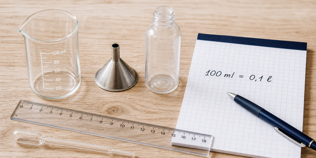100ml en l : calcul 100 ml = 0,1 l