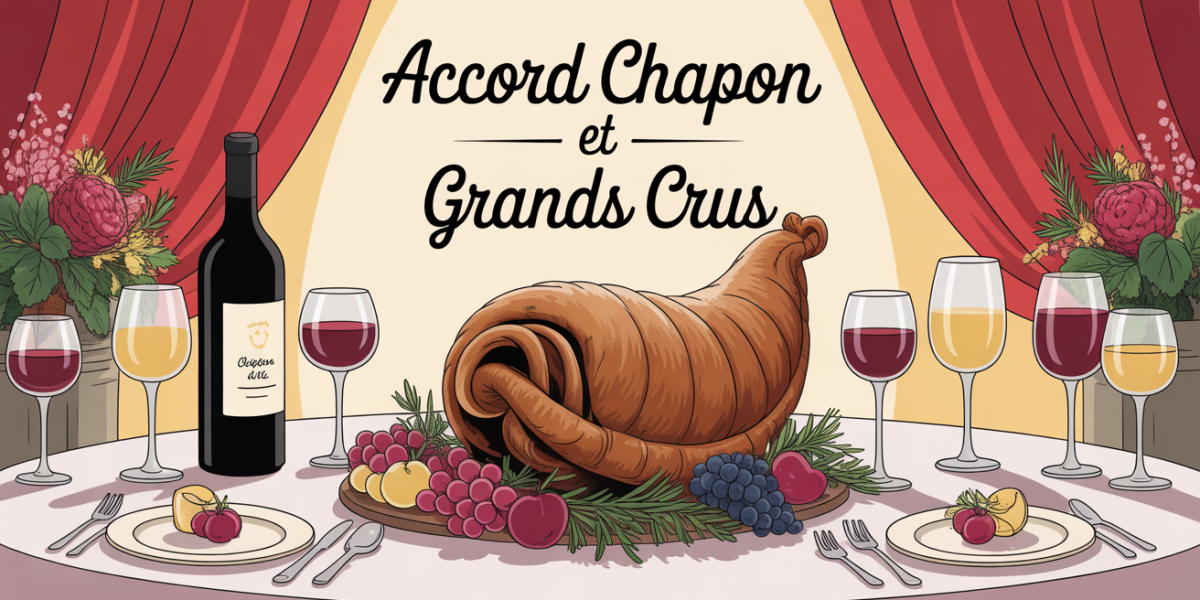 accord chapon grands crus vin table fête
